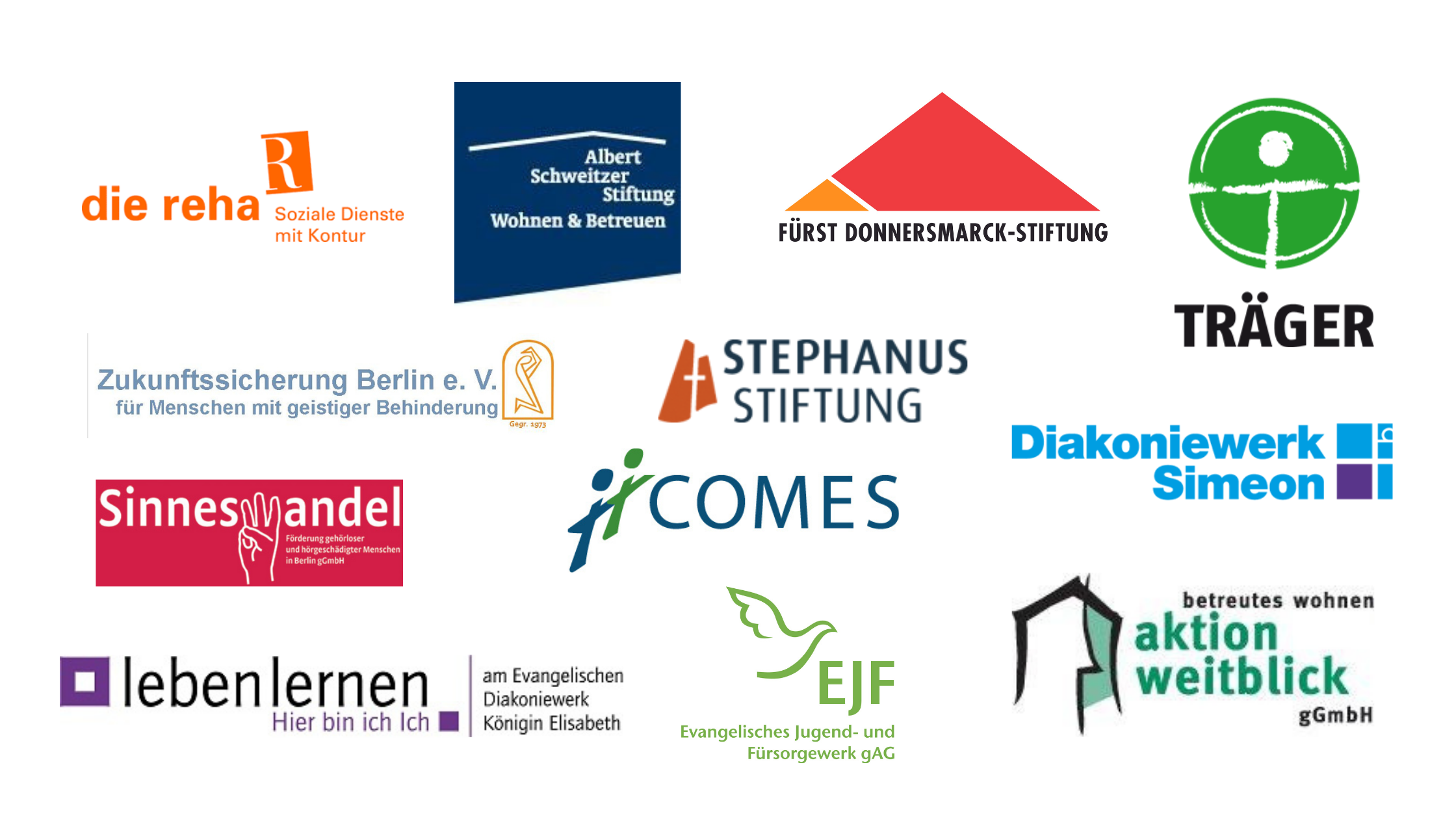 Logos der Organisationen, die den 3. Jahrgang des Wettbewerbs sponsern.